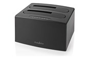 Festplatten Zubehör - Nedis HDDUDB3210BK storage drive docking station - HDDUDB3210BK