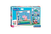Puzzle - Clementoni Jigsaw Puzzle Super Color Square Peppa Pig 3x48pcs. Boden - 25293