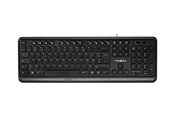 Tastaturen - Nedis - keyboard - AZERTY - French - black - Tastaturen - Französisch - Schwarz - KBMU200BKFR