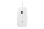 Maus - Nedis - mouse - USB - white - Maus (Weiß) - MSWD200WT