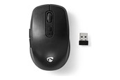 Maus - Nedis - mouse - black - Maus (Schwarz) - MSWS110BK