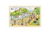Puzzle - Goki Jigsaw puzzle 24 pcs - Visit at the Zoo Holz - 57808