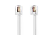 Netzwerk - Kabel - Nedis TCGL90200WT100 telephone cable - Weiß - TCGL90200WT100
