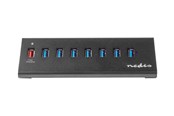 USB-Hubs - Nedis UHUBUP3810BK - hub - 8 ports USB-Hubs - USB 3.2 - 8 Anschlüsse - Schwarz - UHUBUP3810BK