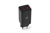Handys - Adapter und Ladegeräte - Nedis Universal GaN Wall Charger - WCGPD65W100BK