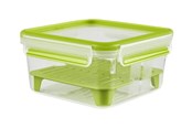 Küchenzubehör - EMSA CLIP & GO - food storage container - green transparent - 1.3 L - 3110600386
