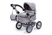 Puppen & Zubehör - Bayer Design Dolls Pram Trendy - Grey - 13010AA