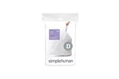 Reinigung - Simplehuman Code D maßgeschneiderte Müllbeutel, Packung mit 20, weiß - CW0163