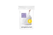 Reinigung - Simplehuman Code E maßgeschneiderte Müllbeutel, Packung mit 20, weiß - CW0164