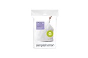 Reinigung - Simplehuman Code G maßgeschneiderte Müllbeutel, Packung mit 20, weiß - CW0166