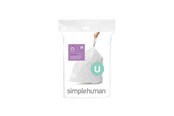 Reinigung - Simplehuman Code U maßgeschneiderte Müllbeutel, Packung mit 20, weiß - CW0217