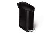 Mülltrennung - Simplehuman 45L schlanker Pedalbehälter, schwarz - CW2098