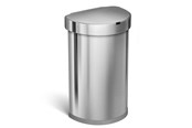Mülltrennung - Simplehuman 45L halb-runder Sensormülleimer, gebürstet - ST2009