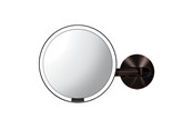 Kosmetik Spiegel - Simplehuman festverdrahteter Wandmontage-Sensor-Spiegel, Dunkelbronze - ST3023
