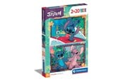 Puzzle - Clementoni Jigsaw Puzzle Super Color Disney Stitch 2x20pcs. 2D Puzzles - 24809