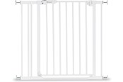 Babypflege - Hauck Clear Step Autoclose 2 security gate 75 - 80 cm white + 9 cm extension piece - 59749