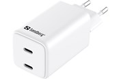 Handys - Adapter und Ladegeräte - Sandberg 2-Port USB-C AC Charger - 441-56