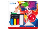 Rollenspiele - Boland Face Paint Set Clown with Clown Nose - 45064