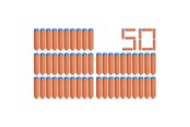 Spielzeugwaffen - NERF N-Series N1 Darts 50x - F8639EU40