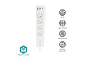 Smart-Home - Nedis SmartLife Socket Wi-Fim Hybrid (CEE 7/7) / USB-A / USB-C 16 A 3680 W 2 m White - WIFIP313FWT