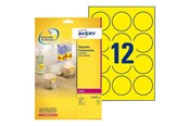Papier, Fotopapier und Etiketten - Avery L7670Y - round labels - 300 label(s) - 63.5 mm round - L7670Y-25