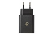Handys - Adapter und Ladegeräte - Nedis power adapter - 24 pin USB-C - 30 Watt - WCQC402ABK