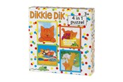 Puzzle - Bambolino Toys Dikkie Dik Puzzle 4in1 Boden - 52016