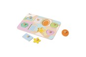 Baby Spielzeug - Classic World Wooden Nipple Puzzle Shapes 8pcs. - 40063