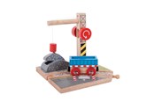 Holzspielzeug - Bigjigs Wooden Rails - Gravel Crane - BJT253