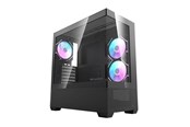 Gehäuse - Darkflash DS900 AIR computer case (black) + 6 ARGB - Gehäuse - Miditower - Schwarz - DS900 Air Black + fa