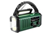 DAB, Netzwerk und Radiowecker - Lippa Emergency Radio - Solar - Dynamo - Compass - 10.000 mAh Power Bank - AM/FM - Mono - Grün - LPFMR03