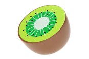 Holzspielzeug - Bigjigs Wooden Half Kiwi per piece - BJF120