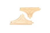 Holzspielzeug - Bigjigs Wooden Rails - T-junction 2 pcs. - BJT108