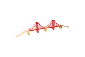 Holzspielzeug - Bigjigs Wooden Rails - Double Suspension Bridge 7 pieces. - BJT136