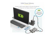 Dockingstationen - StarTech.com USB-C Triple-Monitor Multiport Adapter - Triple 4K - 100W - 154B-USBC-MULTIPORT