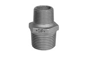 Gewindestücke - +GF+ nipple black 3/4 - 3/8'' - 770245121