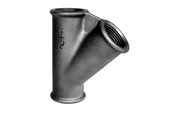 Gewindestücke - +GF+ tee 45° black 1 1/4'' - 770165107