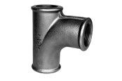 Gewindestücke - +GF+ flow tee 90° black 1 1/4'' - 770131104