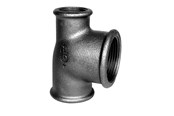 Gewindestücke - +GF+ tee 90° black reduced 1 1/2-1 1/4-1'' - 770130170