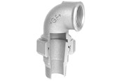 Gewindestücke - +GF+ angle union 90° galvanized 1 1/4'' socket nipple - 770098207