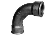 Gewindestücke - +GF+ long bend 90° black 2'' socket-socket - 770002109
