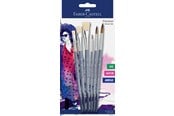 Hobby-Zubehör - Faber-Castell Pinsel rund 3x und flach 3x auf BK - 282891