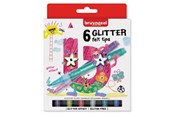 Kreativ-Spiele - Bruynzeel Kids Glitter Felt Tip Pens 6 pcs. - 60126006
