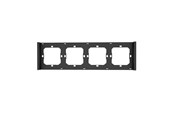 Switches - Sonoff Frame for switch M5 80 quadruple 4-fold M5-4C-80-F (graphite/black) - M5-4C-80-F