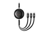 USB Kabel - Baseus Fast Charging Cable 3in1 Free2Draw USB-C to USB-C/Lightning/Micro 100W 1.1m (black) - P10368700111-04