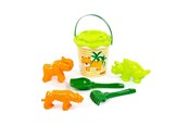 Spiele im Freien - Cavallino Toys Safari XL Bucket Set with Sand Moulds 7pcs. - 9643SF01