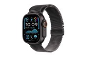 Smartwatches, Pulsuhren, Sportuhren & Schrittzähler - Apple Watch Ultra 2 GPS + Cellular 49mm - Black Titanium Case with Black Titanium Milanese Loop - S - MX4W3DH/A