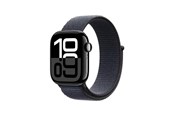 Smartwatches, Pulsuhren, Sportuhren & Schrittzähler - Apple Watch Series 10 GPS - 42mm - Aluminium Diamantschwarz - Sport Loop Tinte - MWWG3QN/A