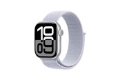 Smartwatches, Pulsuhren, Sportuhren & Schrittzähler - Apple Watch Series 10 GPS + Cellular 42mm - Silver Aluminium Case with Blue Cloud Sport Loop - MWX53QN/A