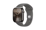 Smartwatches, Pulsuhren, Sportuhren & Schrittzähler - Apple Watch Series 10 GPS + Cellular 46mm - Titanium Case with Stone Grey Sport Band - M/L - MWYA3QN/A